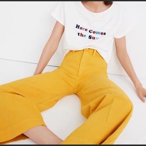 Madewell Mustard Wide leg jeans size 29